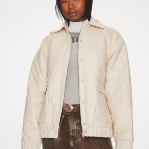 Lovers + Friends Jackets & Blazers - Lovers and Friends Quilted Vegan Leather Jacket, NWT